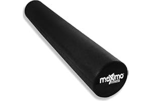 Maximo Fitness Foam Roller– 36" x 6" Exercise Rollers for Trigger Point Self Massage & Muscle Tension Relief, Massager for Back, Fitness, Physical Therapy, Exercise, Pilates and Yoga