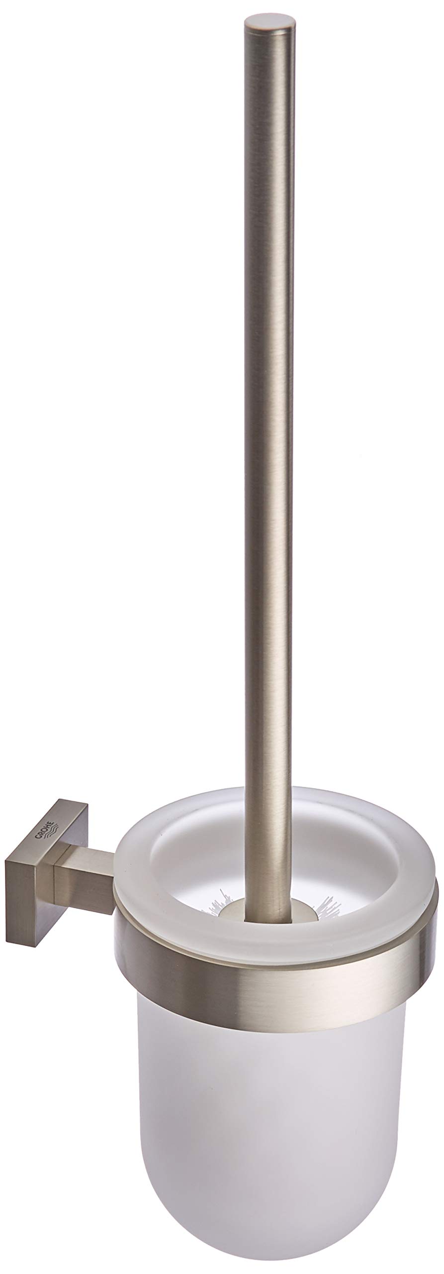 GROHE Essentials Cube Toilet Brush Set In Chic Supersteel Finish – A Clean Affair 40513DC1