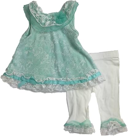 white and mint outfit