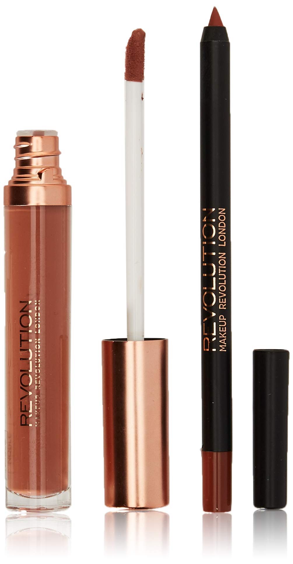 MAKEUP REVOLUTION Retro Luxe Matte Lip Kit Noble Pack of 2