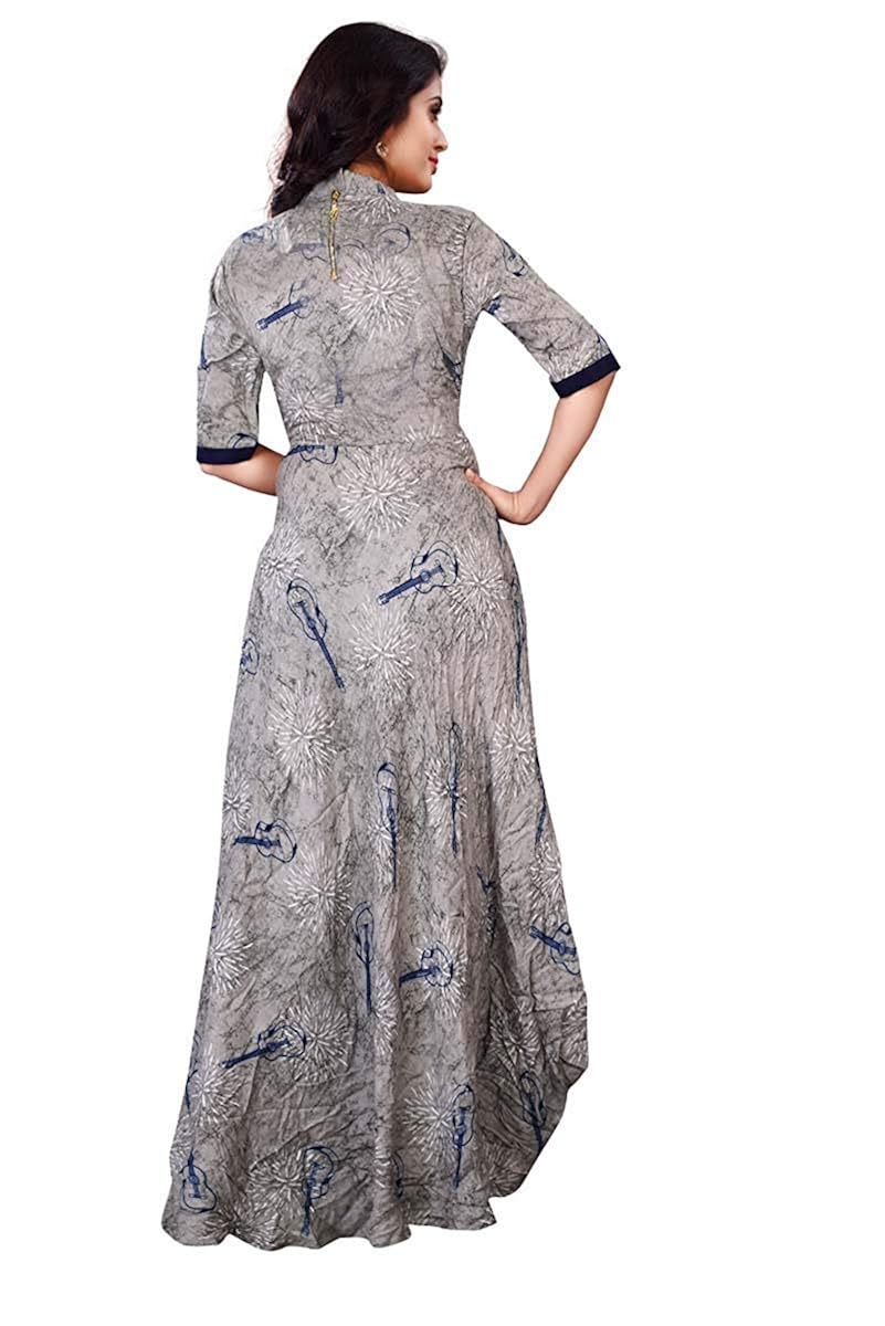 fkart women's rayon dress material (grey chain_grey_)