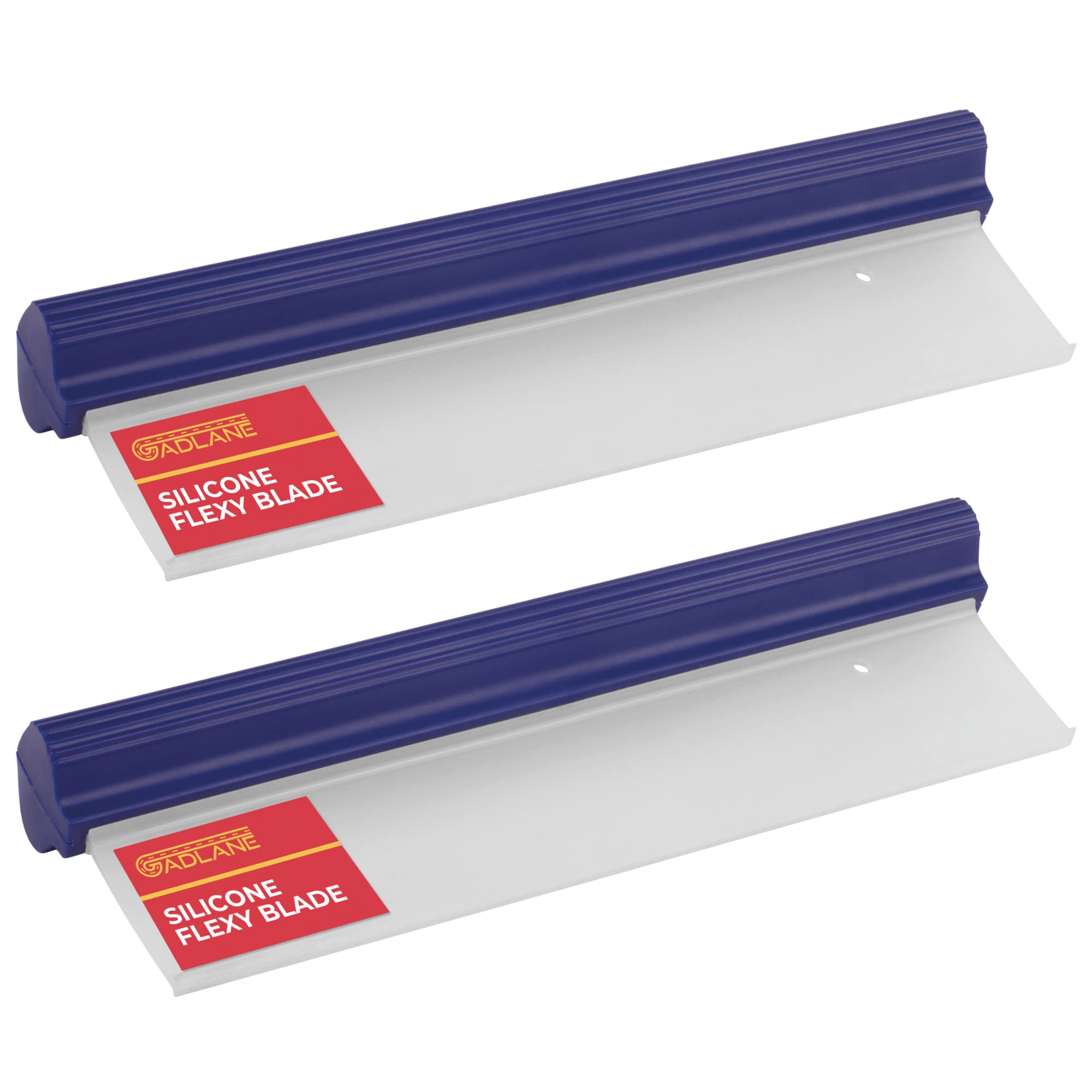 GADLANE Flexy Water Blade - Soft Silicone Car Squeegee Glass Window Windscreen Wiper Clean Drying Flexi Squeegy 30cm (2 Pack)