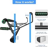 HAKENO Pull Up Bar Doorway Fitness Bar Frame Home Gym 200kg CE Cert view 2