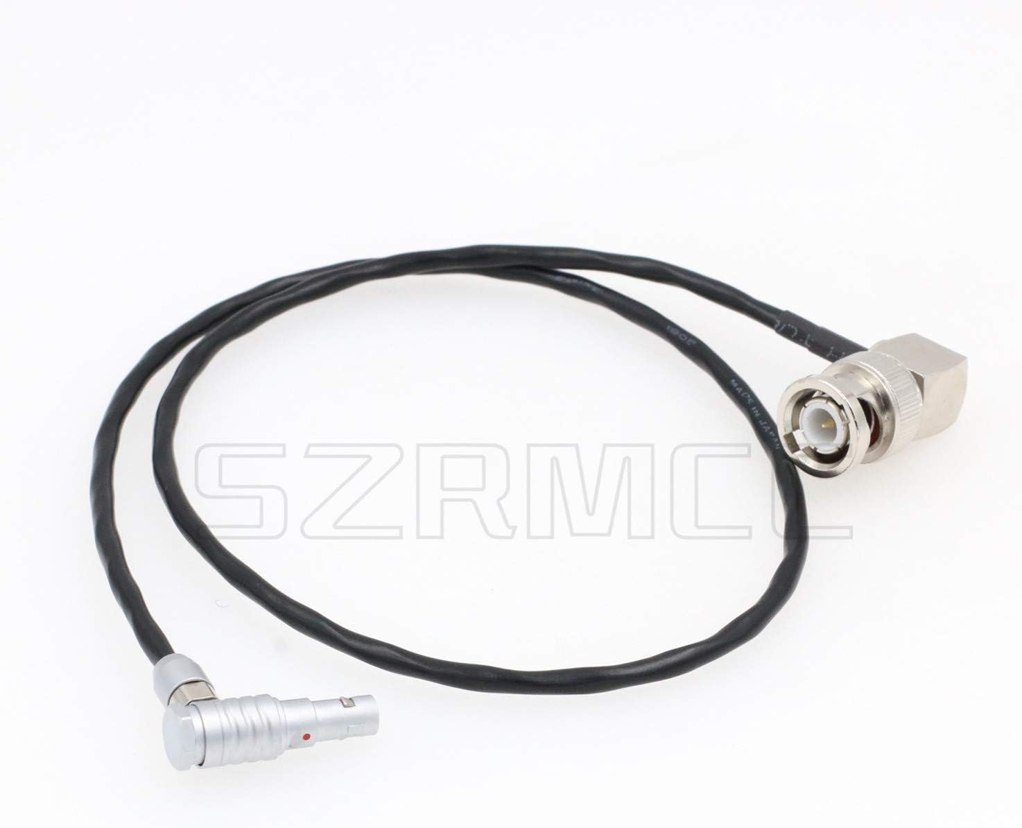 SZRMCC Time Code Input Cable for Red Epic Scarlet DSMC2 Camera Right Angle 00B 4 Pin Male to BNC Male, Right Angle 4 Pin