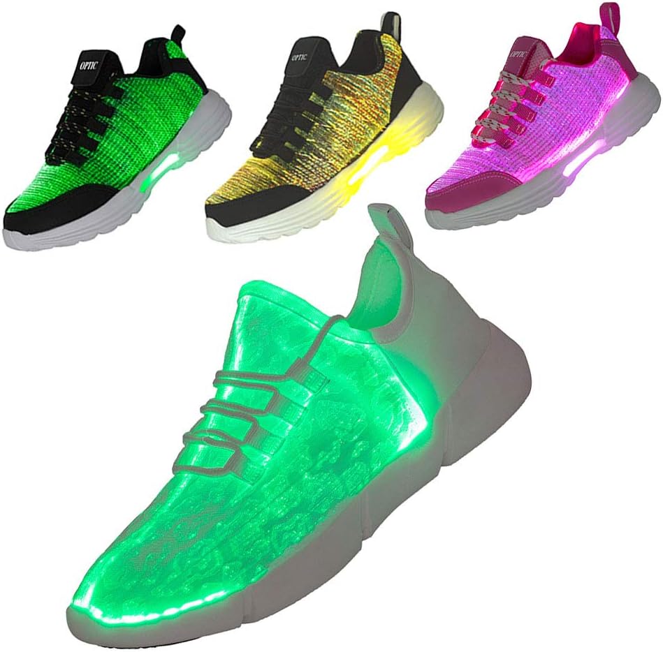 Women Men Kids Fiber Optic LED Shoes Light Up Sneakers with USB Charging Flashing Festivals Party Dance Luminous Shoes
