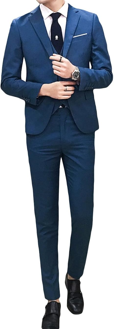 Amazon Co Jp Yunclos メンズスーツ セット スリーピース カジュアルスーツ グリーン 服 ファッション小物