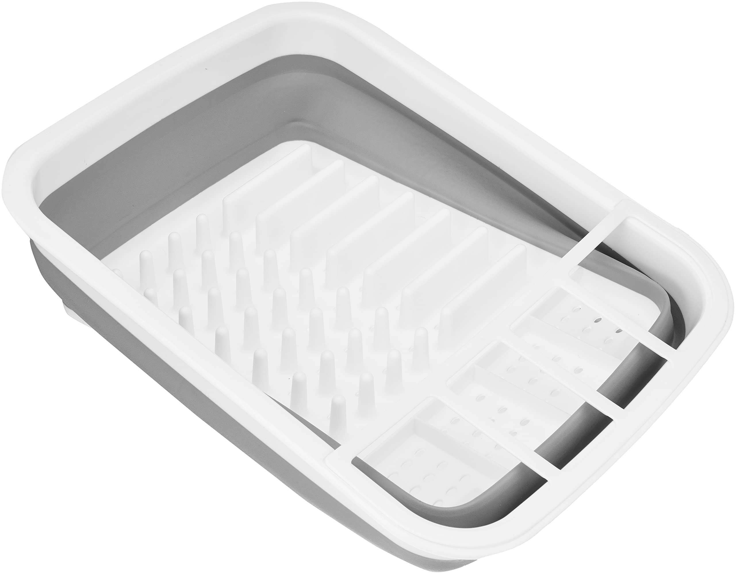KitchenCraft Collapsible Plastic Dish Drainer Rack, 37.5 x 29.5 cm (15" x 11.5")