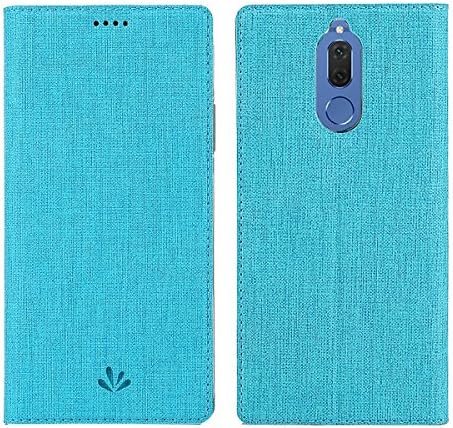 MEIRISHUN Huawei Mate10 Lite / Nova 2i Case, PU Leather Flip Card Slots Kickstand Wallet Phone Case Cover For Huawei Mate10 Lite / Nova 2i - Blue