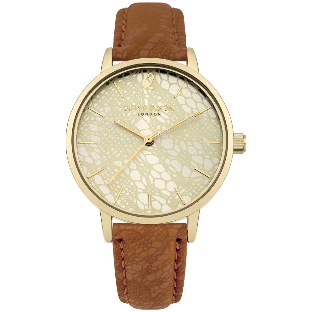 Daisy Dixon Womens Quartz Watch, Analogue Classic Display and PU Strap DD051TG