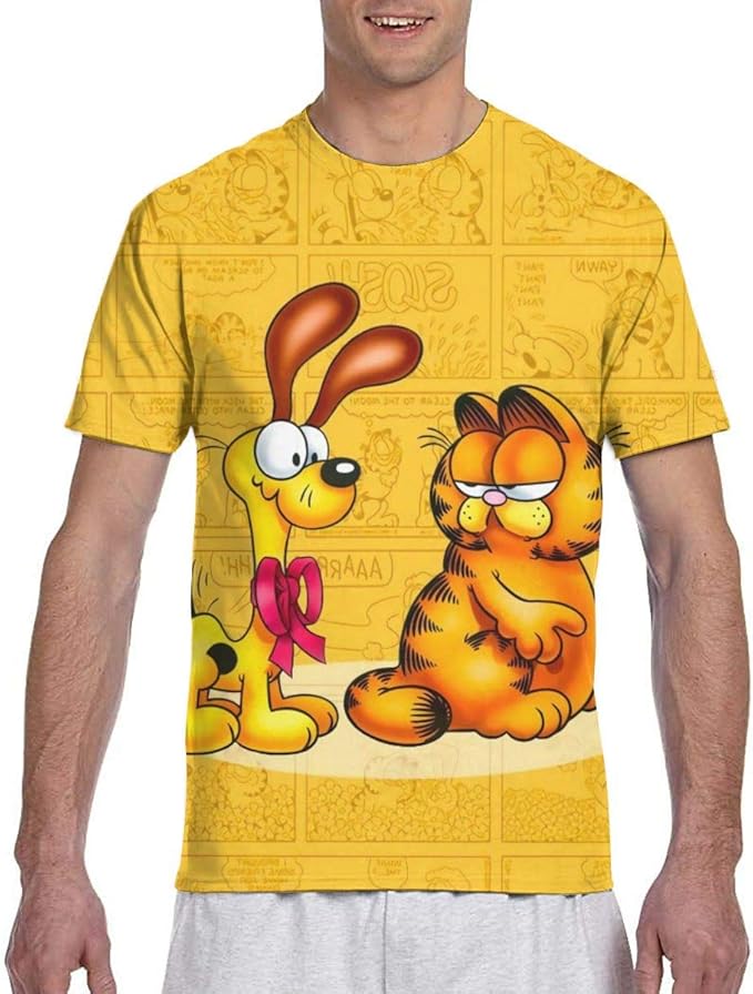 Garfield Men's TShirt Perfect Crewneck Adult TShirt Funny Comfortably