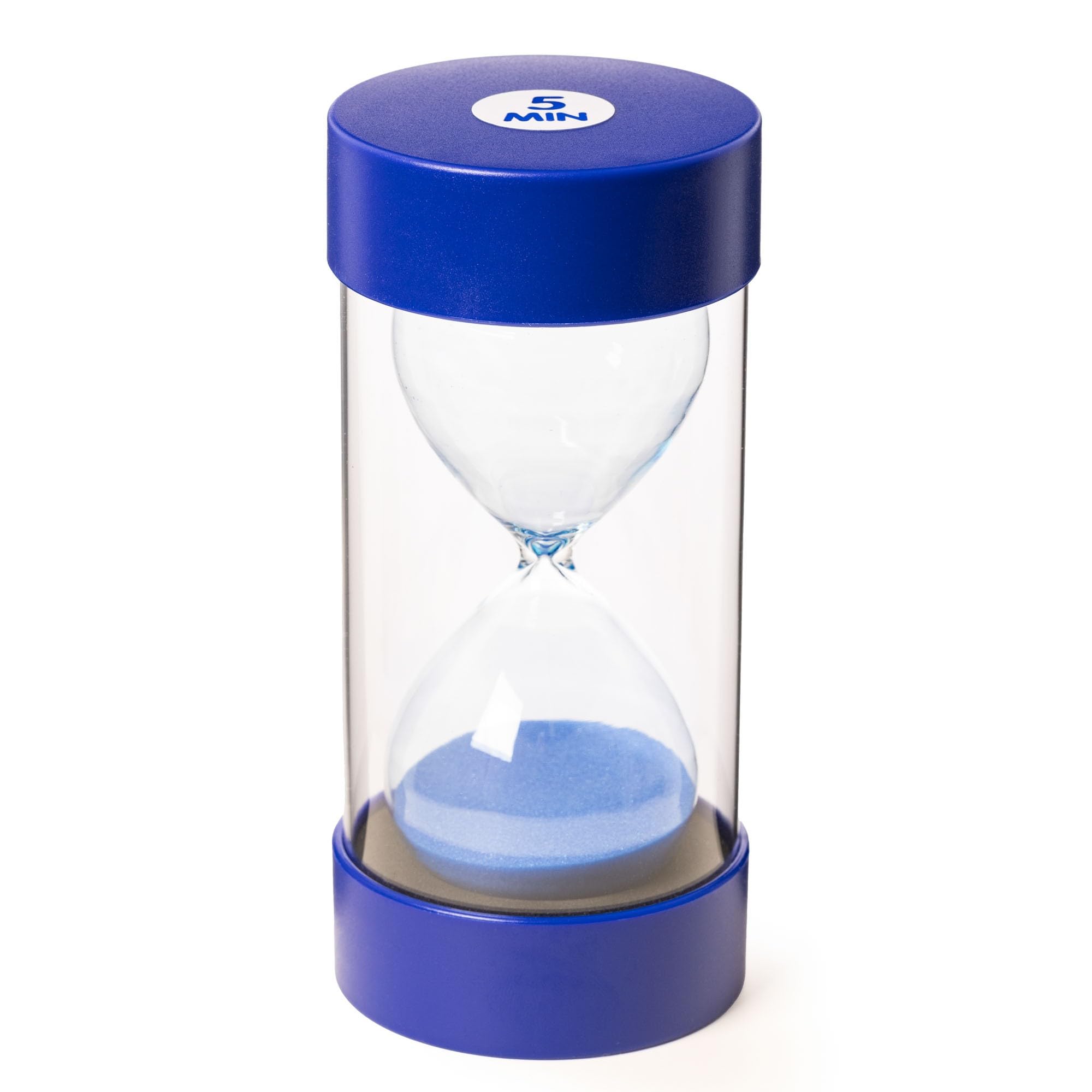 Jumbo Sand Timer for Kids - Colourful and Attractive - Easy-to-Operate Visual Learning Tool (5 Min - Blue) — image 1