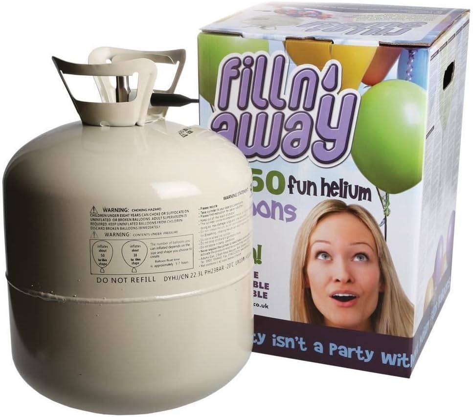 Balloon Helium Gas Disposable Cylinder Canister Birthday Party 30 / 150 Balloons (150 x 9" Balloons)