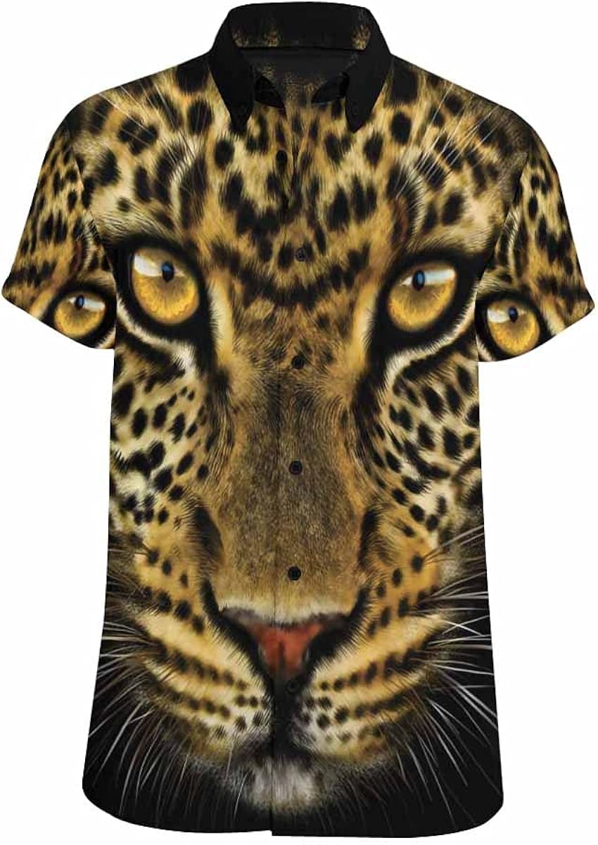 leopard collar shirt