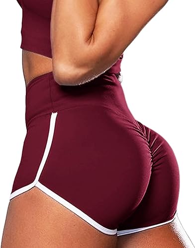 Jenbou Workout Shorts Womens High 