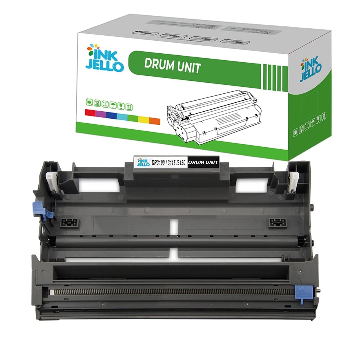 InkJello Drum Unit For Printer, Compatible With Brother HL5240 HL5250 HL5250DN HL5270DN HL5270 HL5280 HL5280DW DCP 8060 P8065DN MFC 8460 8460N 65560DN 65570DW DR3100 (Single-Pack)