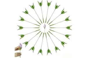 Rose Napkin Rings Set of 20 - Elegant Green Flower Stem Napkin Holders for Wedding, Thanksgiving Dinner Table Decor - Handcra