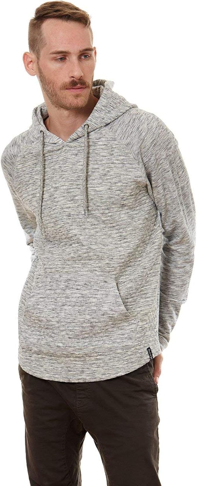 grey textured hoodie