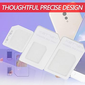 Amazon Com 1 Set 3 For Nano Sim For Micro Standard Card Adapter