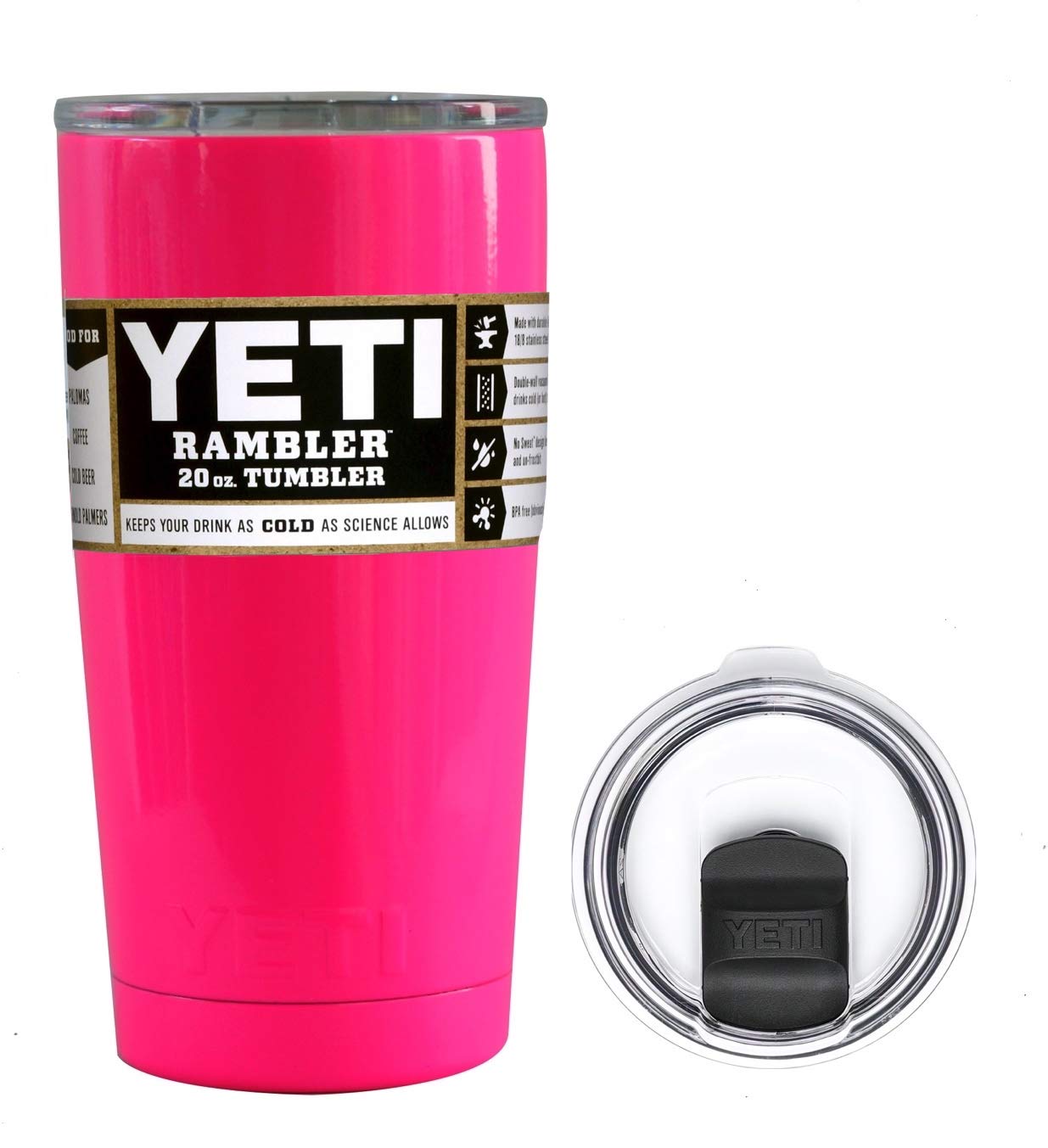 pink 20 oz yeti tumbler