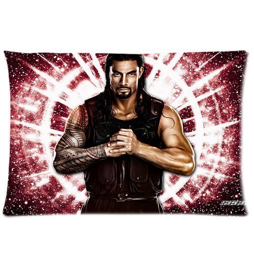 Poesia Custom Rectangle Pillowcase Roman Reigns Printed ,Double Sides,Standard Size 20*30Inch