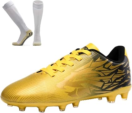 kids gold football boots