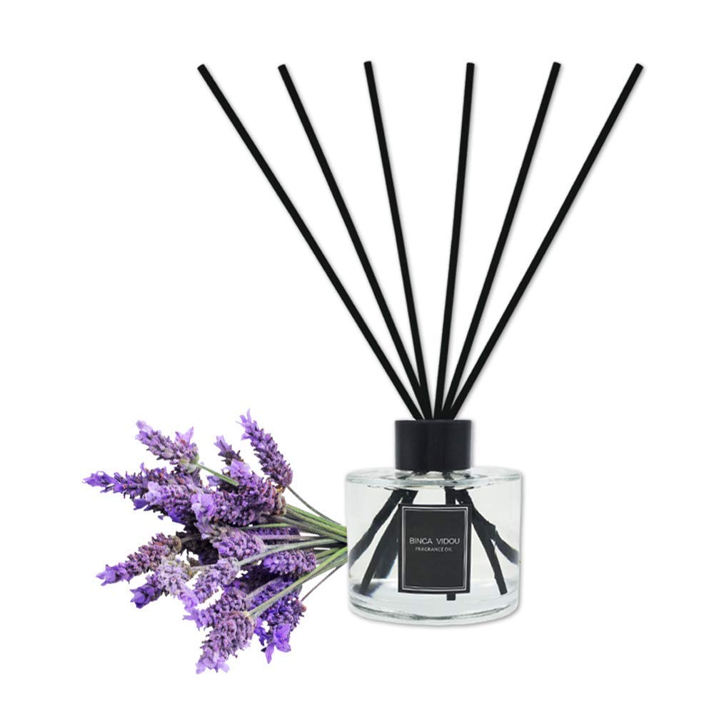 Binca Vidou Reed Diffuser Set Lavender Reed Oil Diffusers for Bedroom