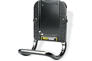 MELOTOUGH Hammer Holder for Belt,Hammer Loop Fit Up to 2" Tool Belt,Holds Hammers,Hatchet or Mallet,Made of Aluminum Alloy Material (Black)