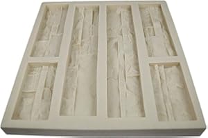 Stone Master Molds Panel Veneer Stone Rubber Mold for Concrete or Plaster, Western Quick Fit Flats, Version 3, Recycled Material, 21.5 x 20 x 4