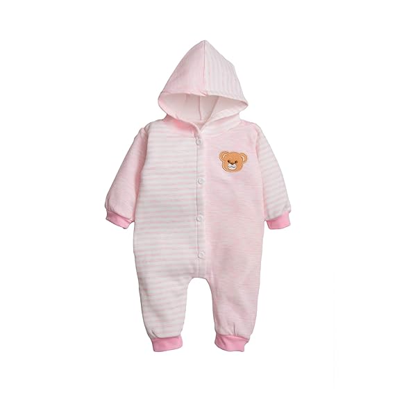 baby girl fleece sleepsuit