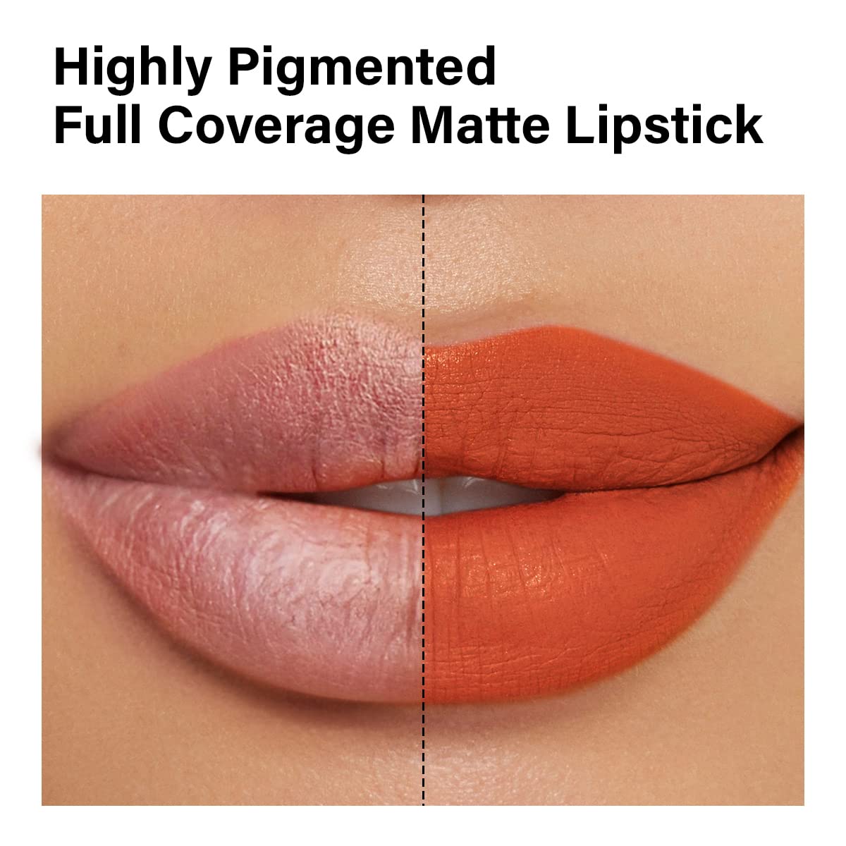 CARSLAN Matte Lipstick Hydrating Lip Color Makeup, Highly Pigmented Lipstick with Moisturizing Formula, Lightweight, Smooth, M05