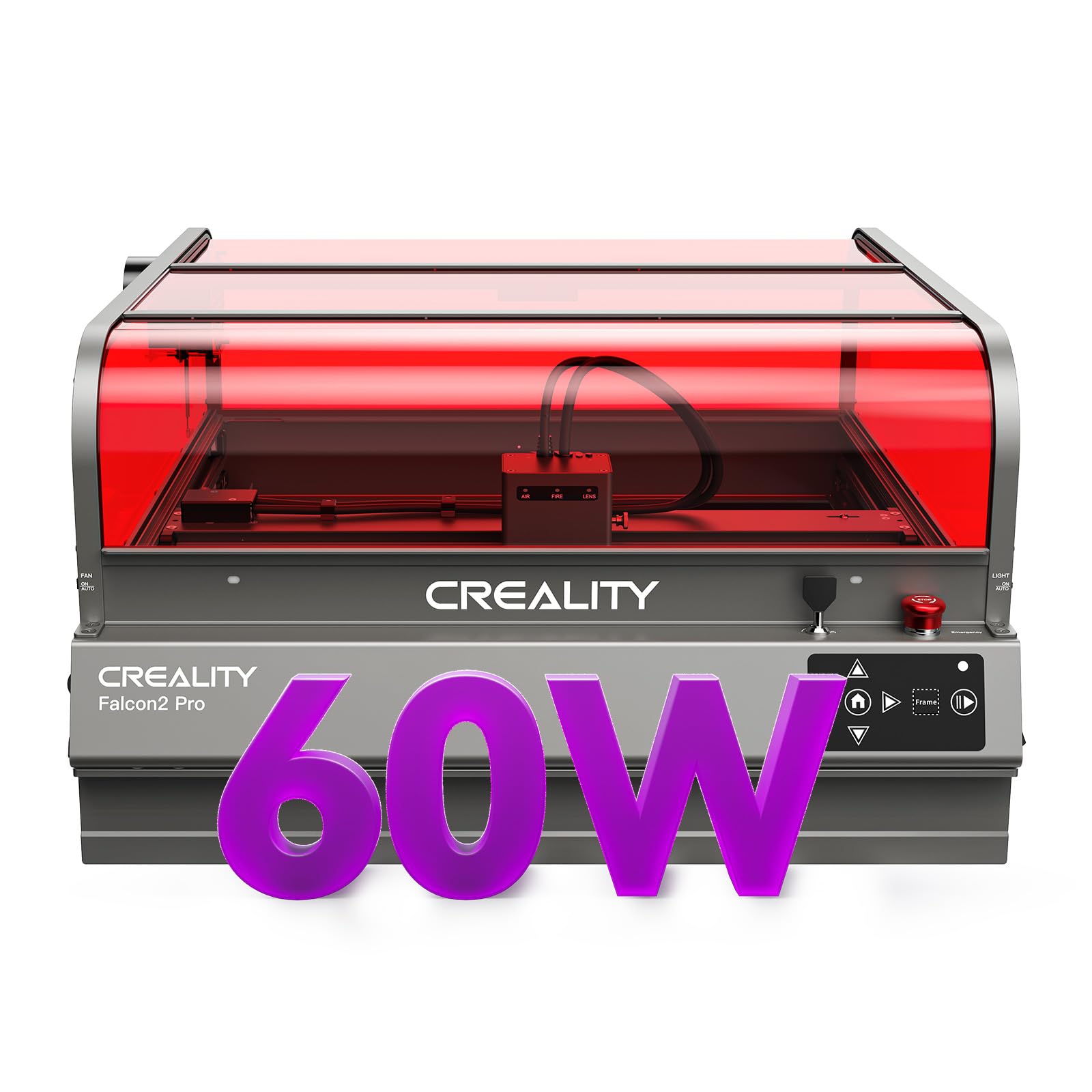 Photo 1 of  used Creality Falcon2 Pro 60W Laser Engraver-Desktop Diode 240W Output with Integrated Enclosure, Camera&Air Assist for Batch Process, 700mm/s, Laser Cutter and Engraver Machine for Wood/Acrylic/Metal