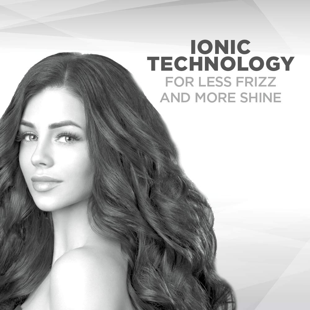 Conair 1875-Watt Ionic Ceramic Hair Dryer with Diffuser and Concentrator, Black: Beauty