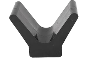 V Shape Boat Trailer Bow Stop, 2 Inch Rubber Boat Trailer Bow Stop V Block, Boat Trailer Rubber Bow Stop Enables Your Boat to