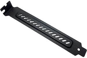 upHere 10 PCI Slot Cover Dust Filter Bracket Expansion Blank Plate Shield Metal Black