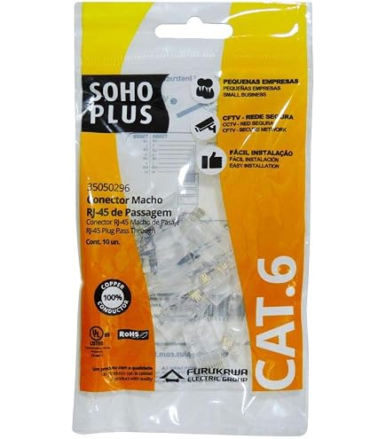 Balun de audio, juego de 2 extensores de audio estéreo RCA a estéreo RCA sobre Cat5 / Cat6 Ullnosoo, cable estéreo 2 RCA a RJ45
