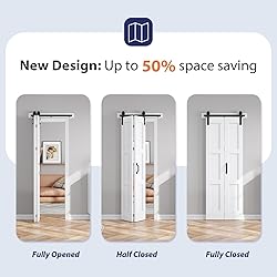 FREDBECK 24X84(Double 12x84) White Bifold Door