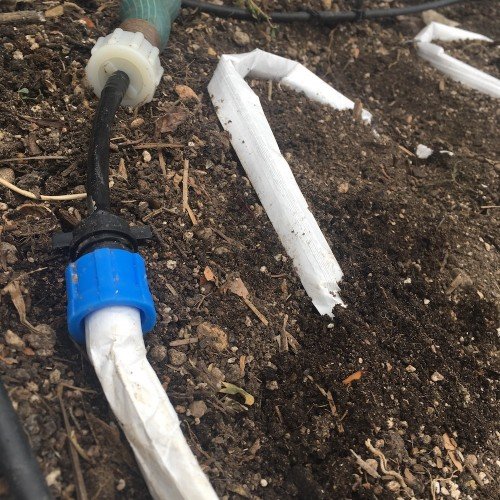 Blumat EasySoak 200' Automatic Watering Slow Soaker Hose System for Gardens, Greenhouses, and Farms - Flow Restrictor, Adapters, and Fittings Included