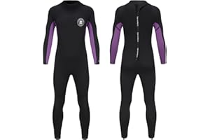Lemorecn Kids Wetsuit for Boys Girls, Youth 2mm Front Zipper Shorty Wetsuit and 3/2mm Back Zip Full Wetsuits Neoprene Thermal