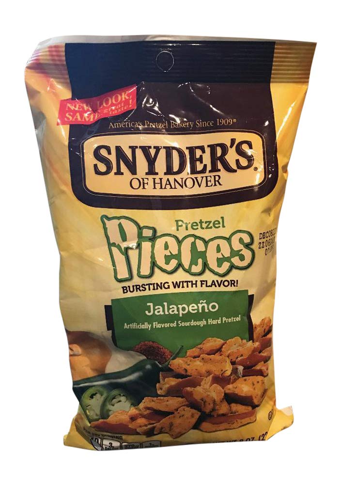 Snyder's of Hanover Pretzel Pieces Jalapeno Flavor 8 Ounce (2 Pack)