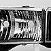 AKKON - For 99-01 Dodge Ram 1500 Pickup Truck Sport Package Black Headlights Head Lamps Replacement Pair Set