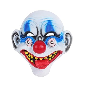 Amosfun 3d Clown Mask Costume Prop Funny Clown Face Mask Halloween Decoration For Masquerade Stage Performance Cosplay Carnival Halloween Costumes Amazon In Toys Games
