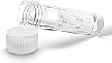 RE-GEN 30ml Clear Plastic Liquid Pots Screw Top Lids Identification Label view 2