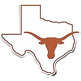 Desert Cactus University of Texas Sticker UT Longhorns Vinyl Decal Laptop Water Bottle Car Scrapbook (IND 11)