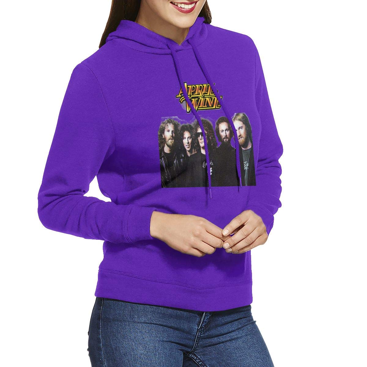 Erman S Shirts Warm April Wine Music Cool Black Hooded Pullover