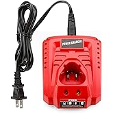Ahomtikk 12V Rapid Charger Replacement for Milwaukee 12V Battery Charger 48-59-2401 Compatible with Milwaukee M 12 Lithium Battery 48-11-2411, 48-11-2412, 48-11-2420, 48-11-2440, 48-11-2460