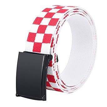 checkered belt amazon