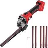 Cordless Detail Belt Sander Compatible with Milwaukee 18V/M18 Battery | Finger Sander with 6 Variable Speed, 170&deg; Adjustable, 1/2"x18" Belt for Wood, Paint, Metal Rust, DIY(Tool Only)
