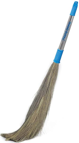 Chand Suraj Stella Eco Friendly Soft Grass Floor Broom Stick For Floor Cleaning (Phool Jhadu / Mop)