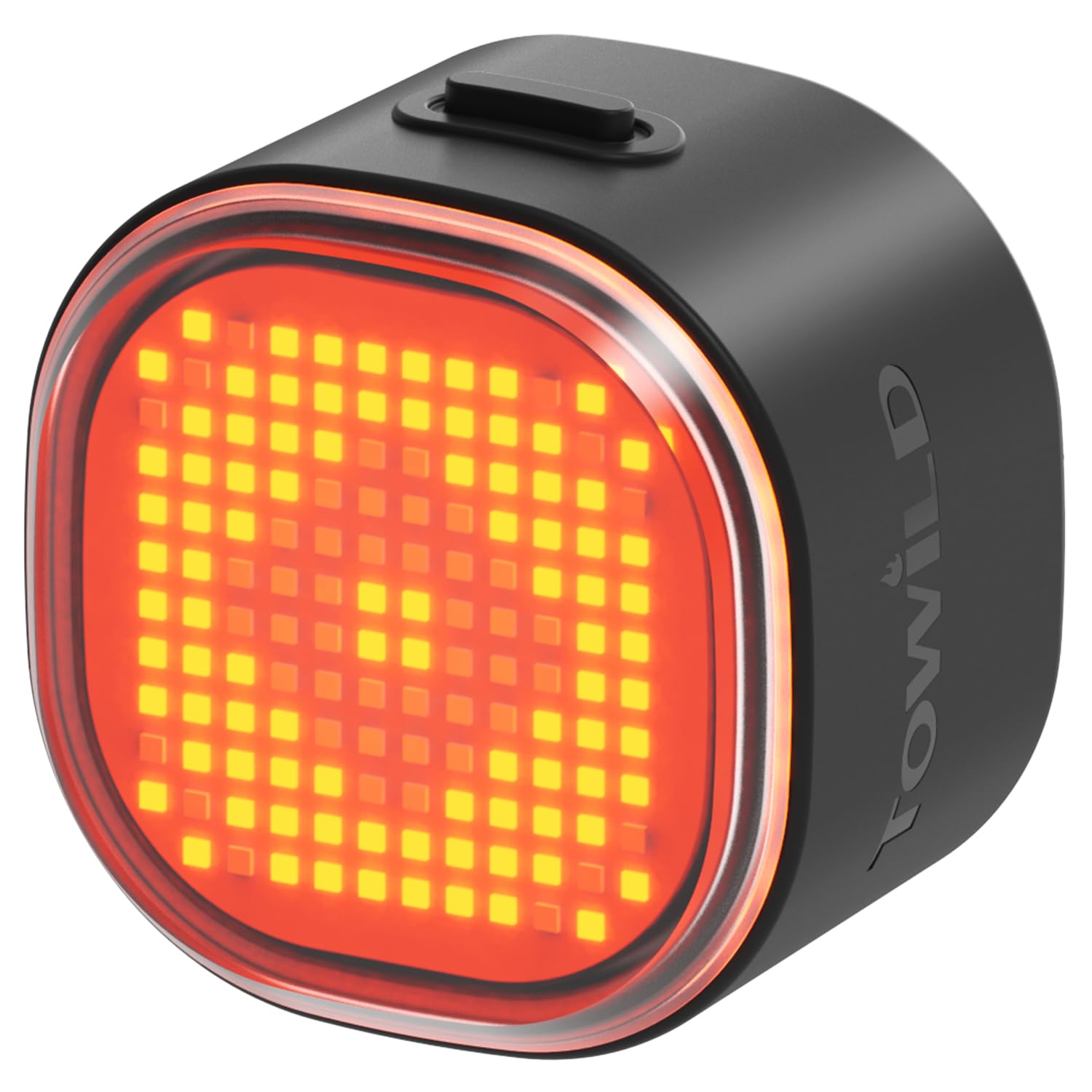 TOWILD TL08 Bike Rear Light with Expression DIY Function, Gradient Color Bike Tail Light, Team Synchronization, Brake Sense ON/OFF, USB-C Charging, 30HR Runtime