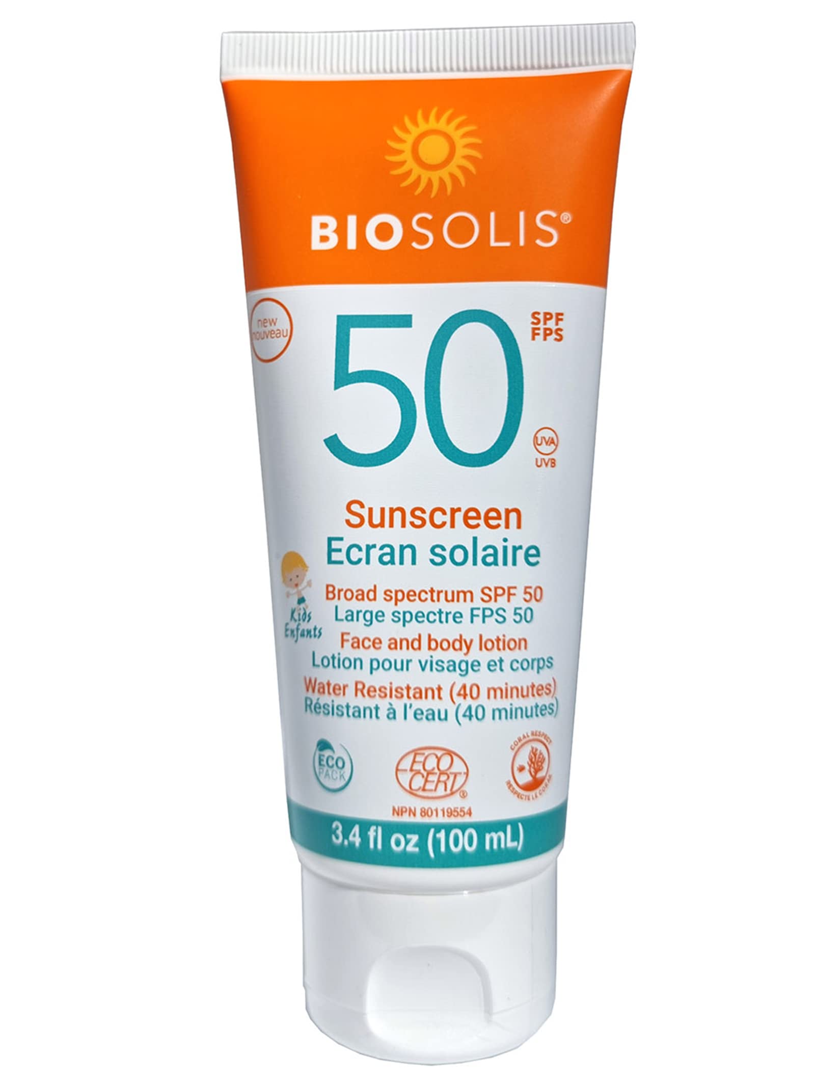 Bio Solis Leche Solar Facial Y Corporal Para Niños Spf50 100 ml